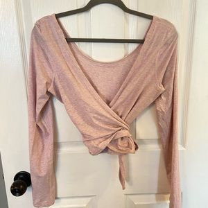 Lululemon Cropped Wrap Long sleeve Top